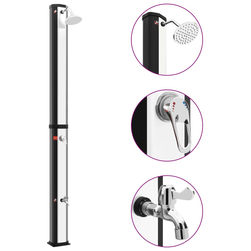 Outdoor Solar Shower with Shower Head and Faucet - Merkel Designers