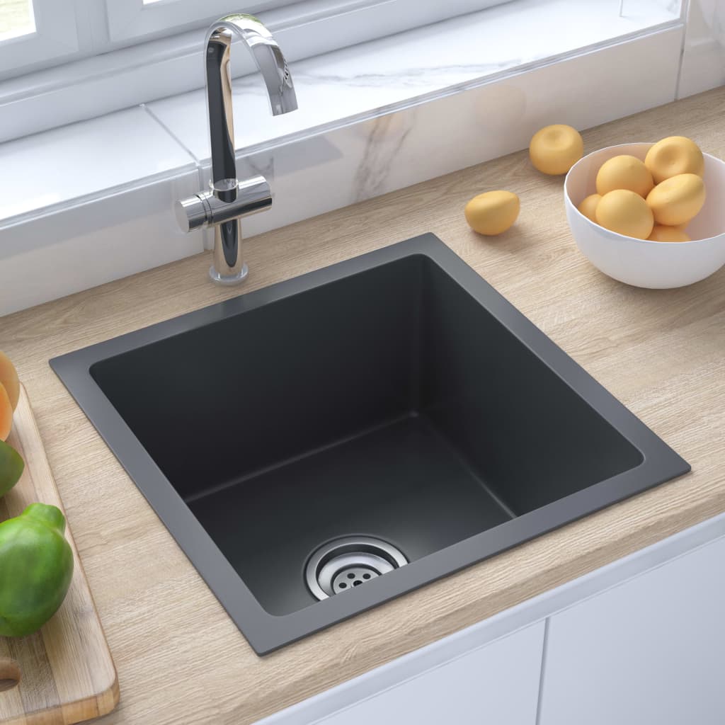 Handmade Kitchen Sink Black Stainless Steel - All Things Good
