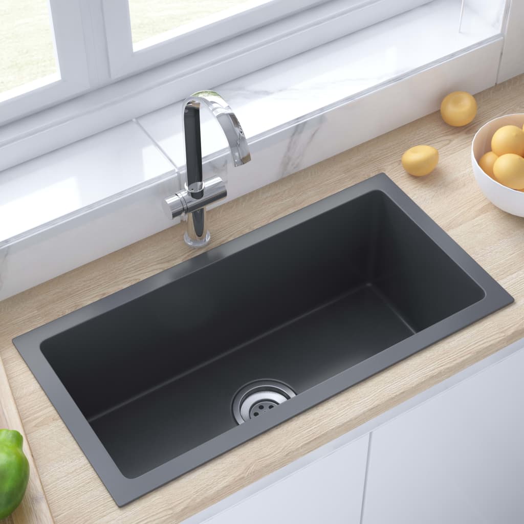 Handmade Kitchen Sink Black Stainless Steel - The Home Maker