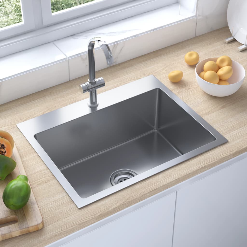 Handmade Kitchen Sink Stainless Steel - Sid & Sam