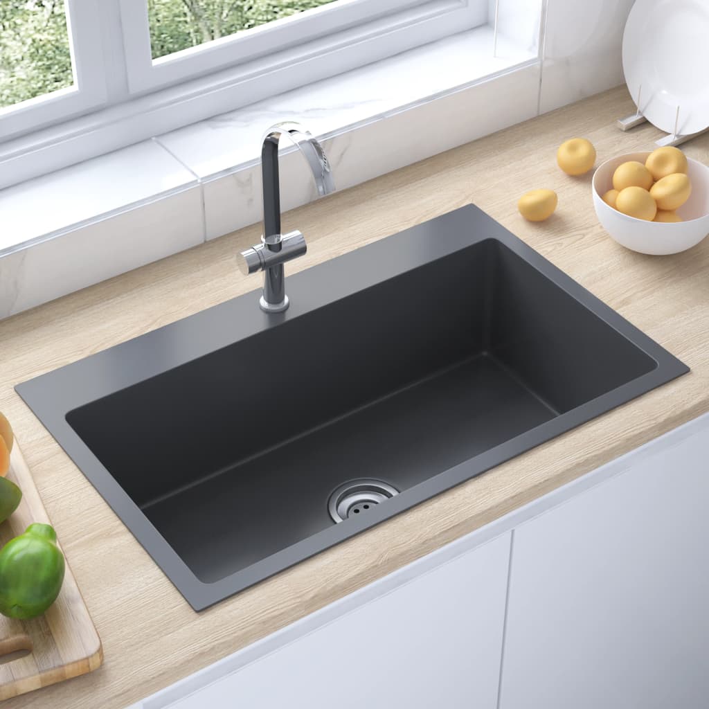 Handmade Kitchen Sink Black Stainless Steel - Millennium Furniture