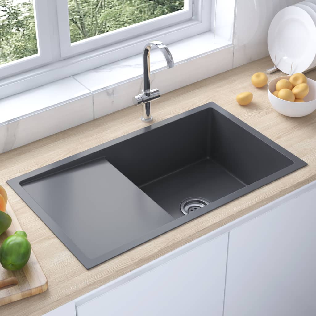Handmade Kitchen Sink Black Stainless Steel - Casper Homes