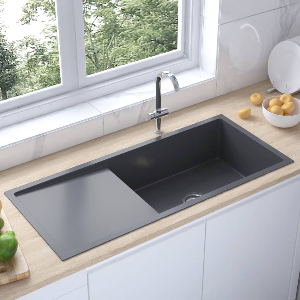 Handmade Kitchen Sink Black Stainless Steel - Merkel Designers