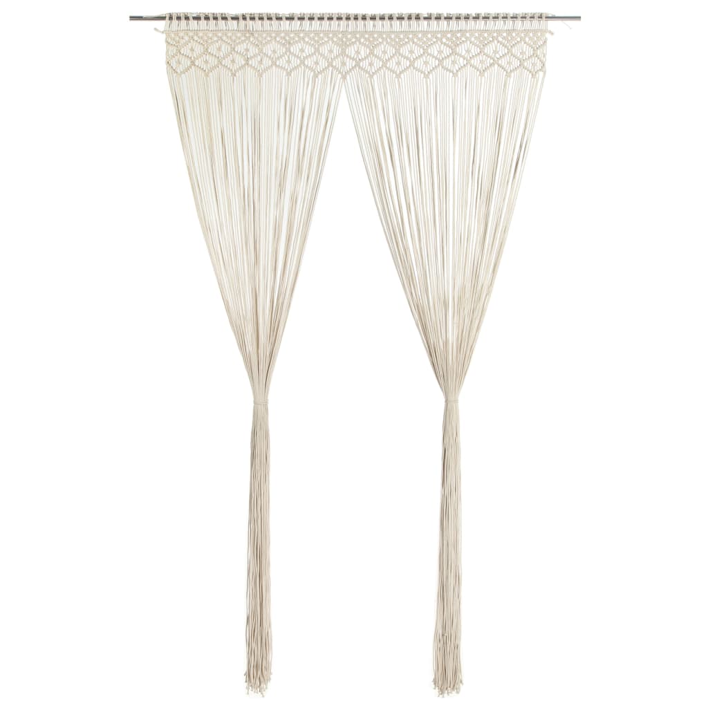 Macrame Curtain 140x240 cm Cotton - Direct Imports