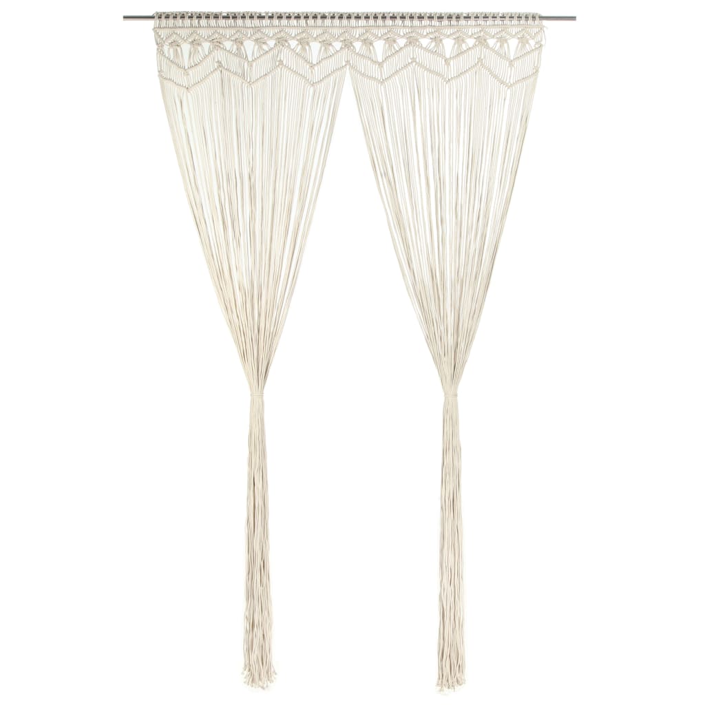 Macrame Curtain 140x240 cm Cotton - Design Hut