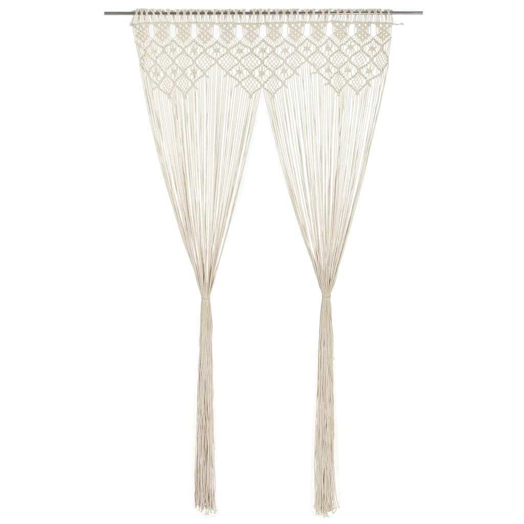 Macrame Curtain 140x240 cm Cotton - Millennium Furniture
