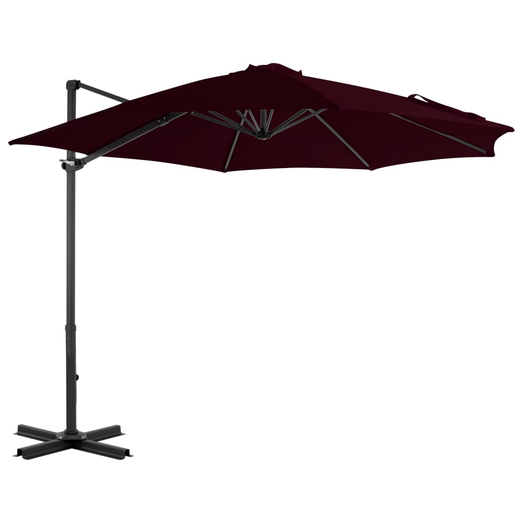 Cantilever Umbrella with Aluminium Pole Red 300 cm - Design Hut