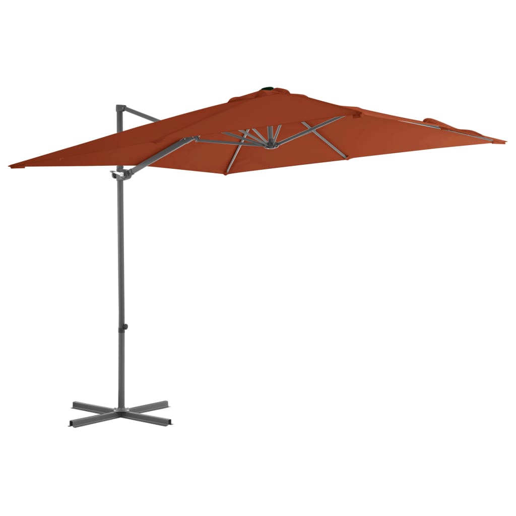 Cantilever Umbrella with Steel Pole Terracotta 250x250 cm - Sid & Sam