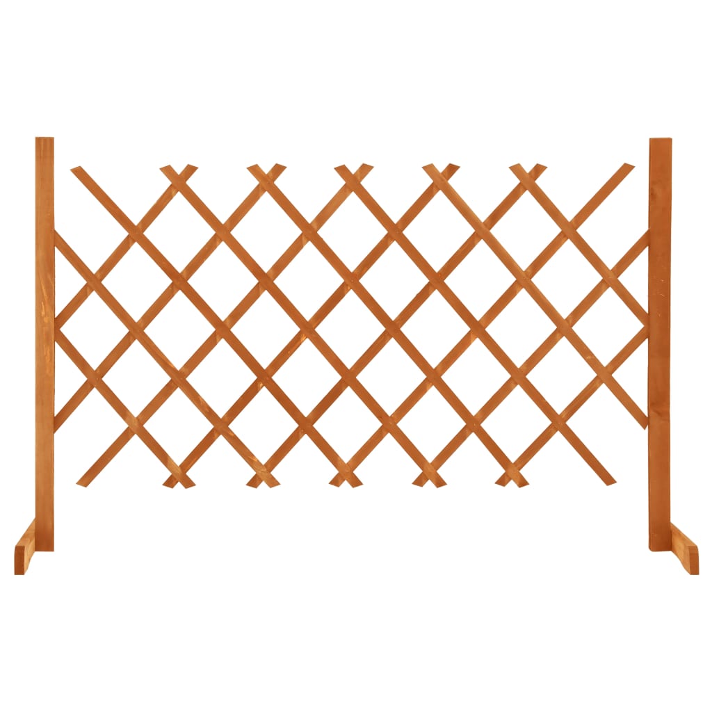 Garden Trellis Fence Orange 120x90 cm Solid Firwood - Decor Base