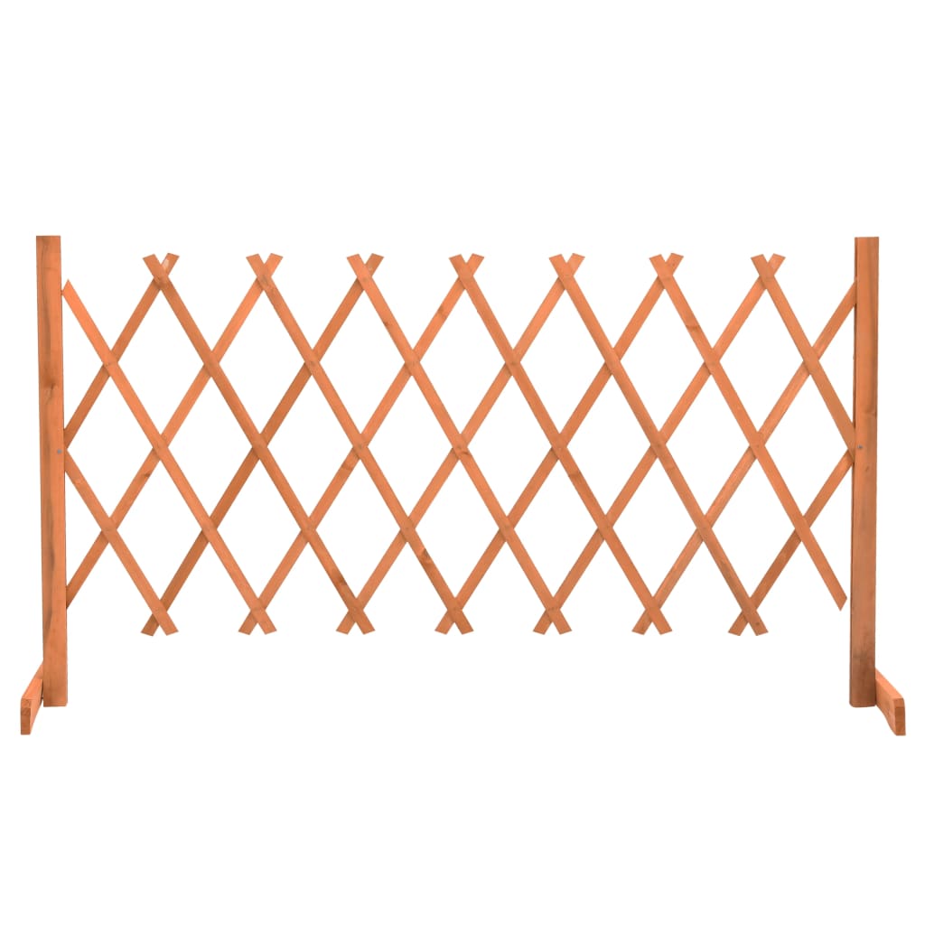 Garden Trellis Fence Orange 150x80 cm Solid Firwood - Decor Base