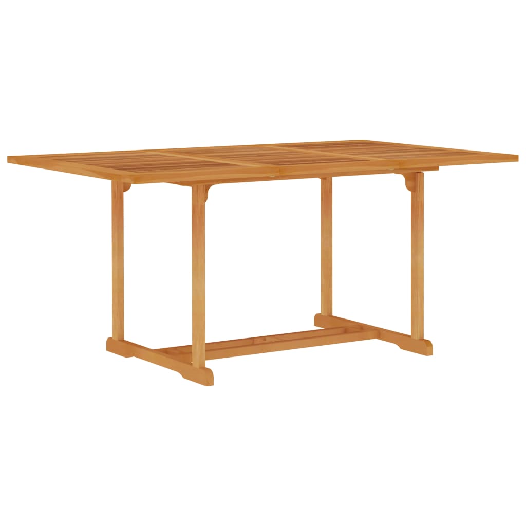 Garden Table 150x90x75 cm Solid Teak Wood - Discount Dealers