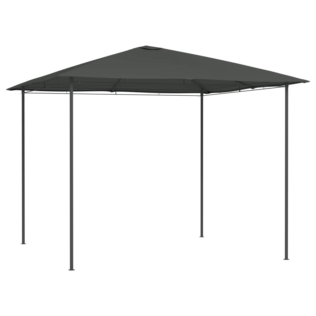 Gazebo 3x3x2.6 m Anthracite 160 g/m2 - Direct Imports