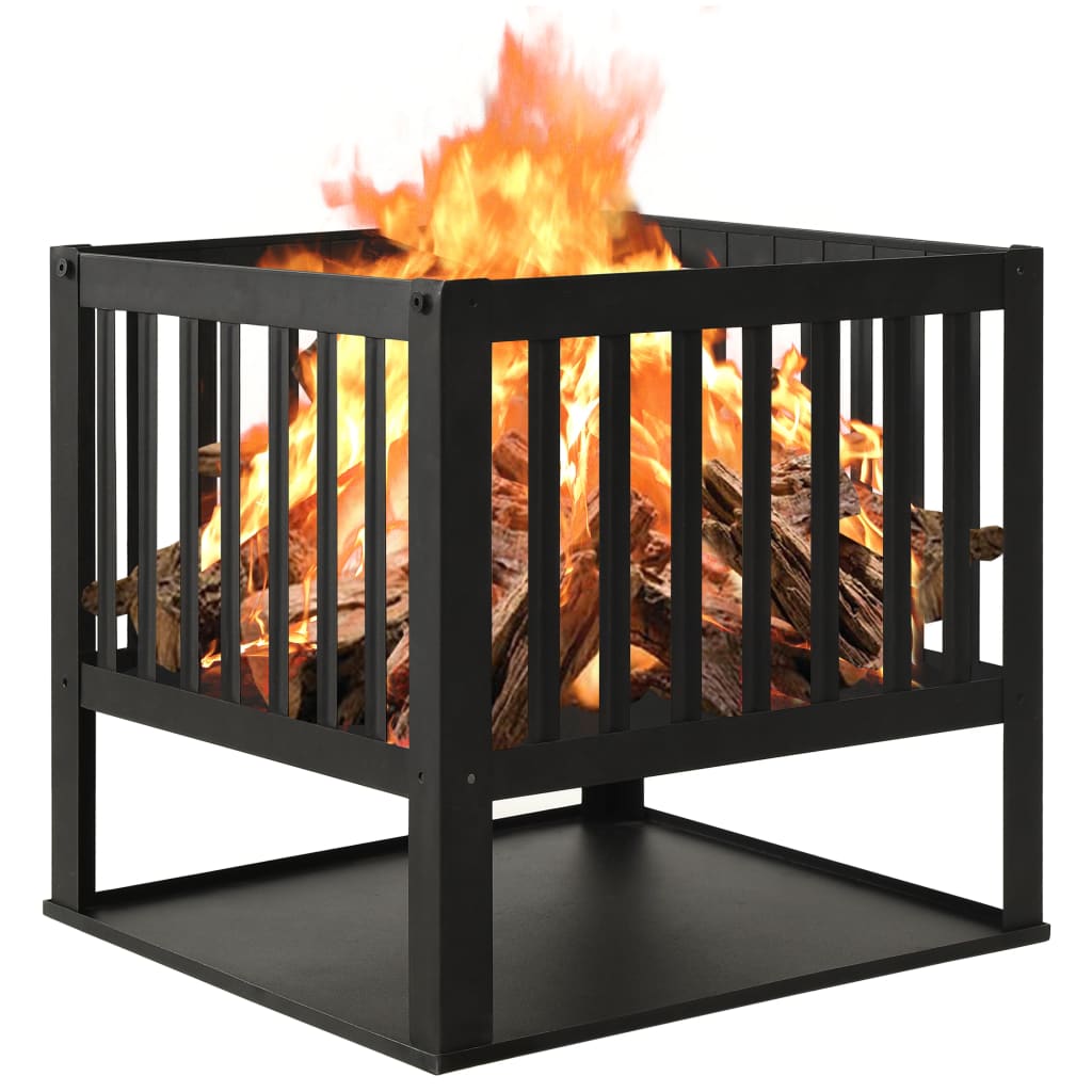 Fire Pit 40x40x40 cm Steel - Decor Base