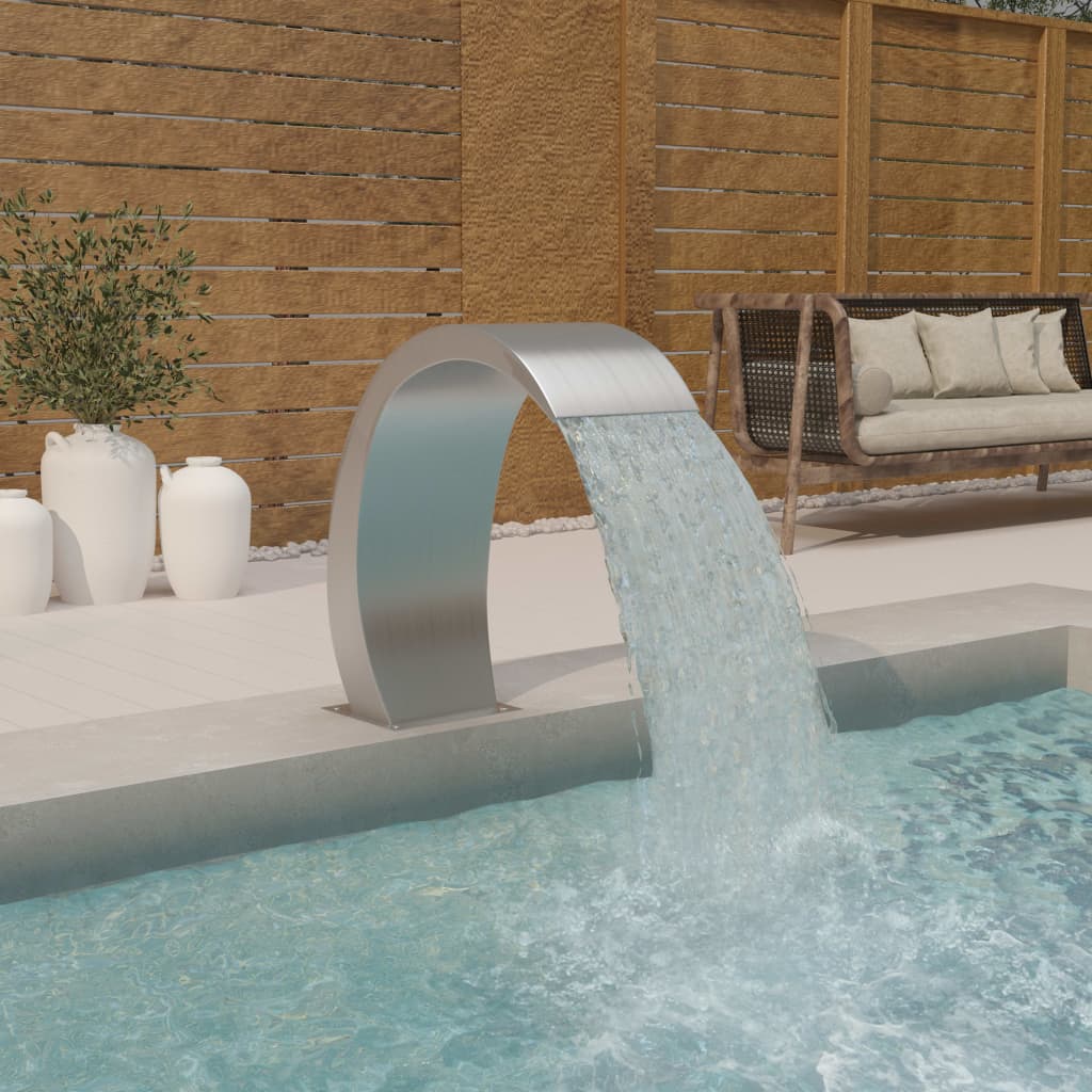 Pool Fountain 22x60x70 cm Stainless Steel 304 - Decor Base