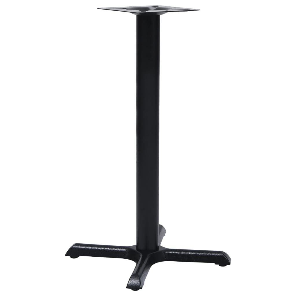 Bistro Table Leg Black 56x56x72 cm Cast Iron - Merkel Designers