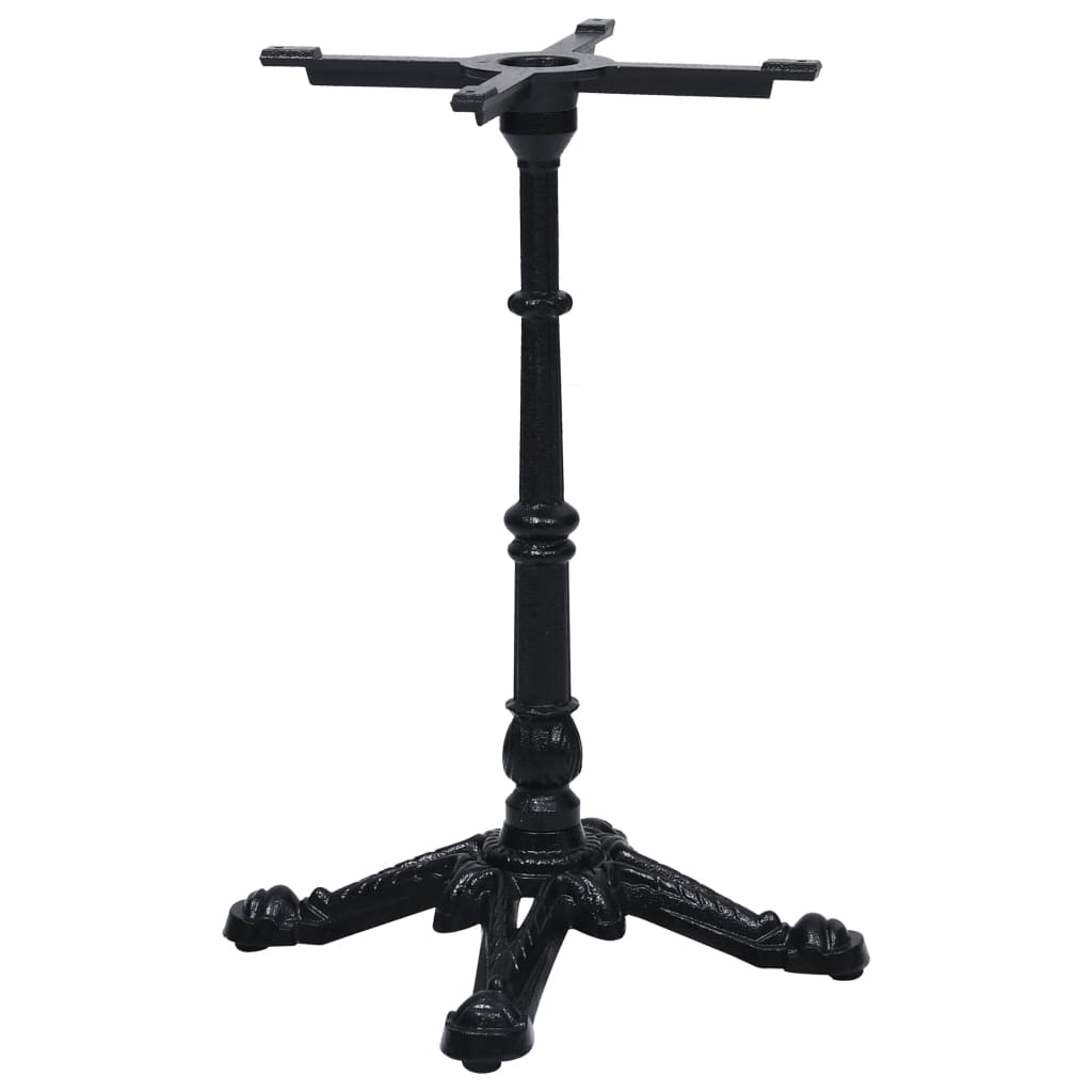 Bistro Table Leg Black 52x52x72 cm Cast Iron - Decor Base