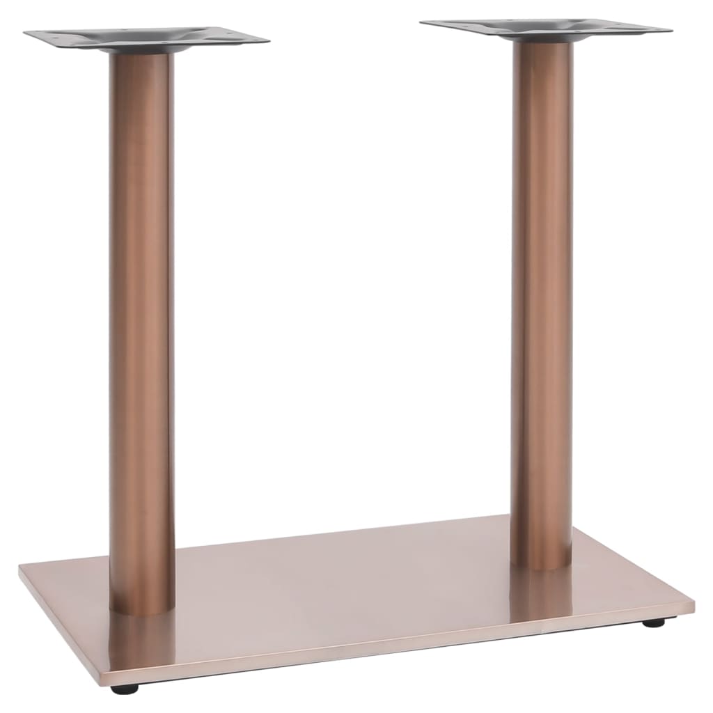 Bistro Table Leg Brass 70x40x72cm Stainless Steel - Unbeatable Bargains
