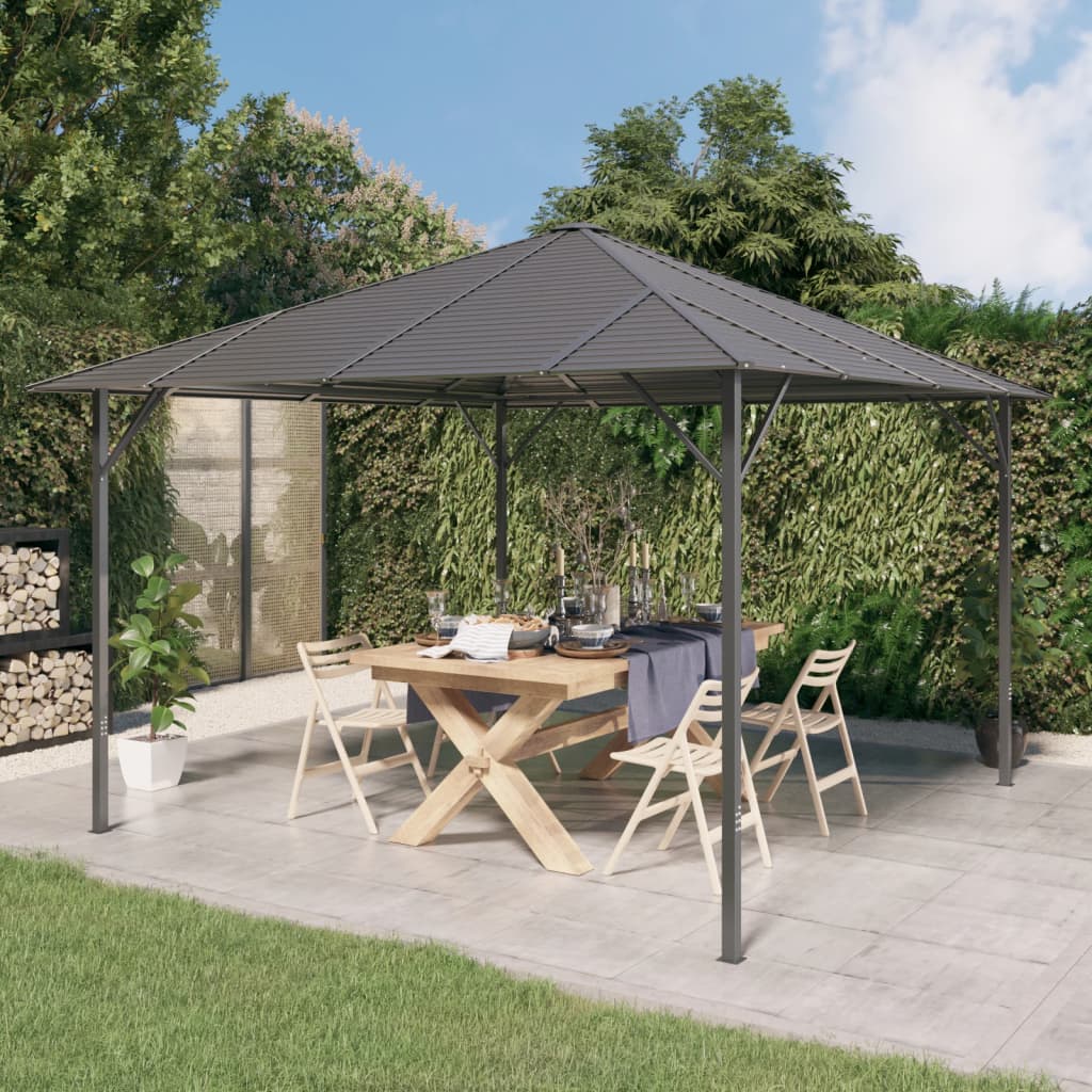 Gazebo with Roof 3x3 m Anthracite - Style and Chic