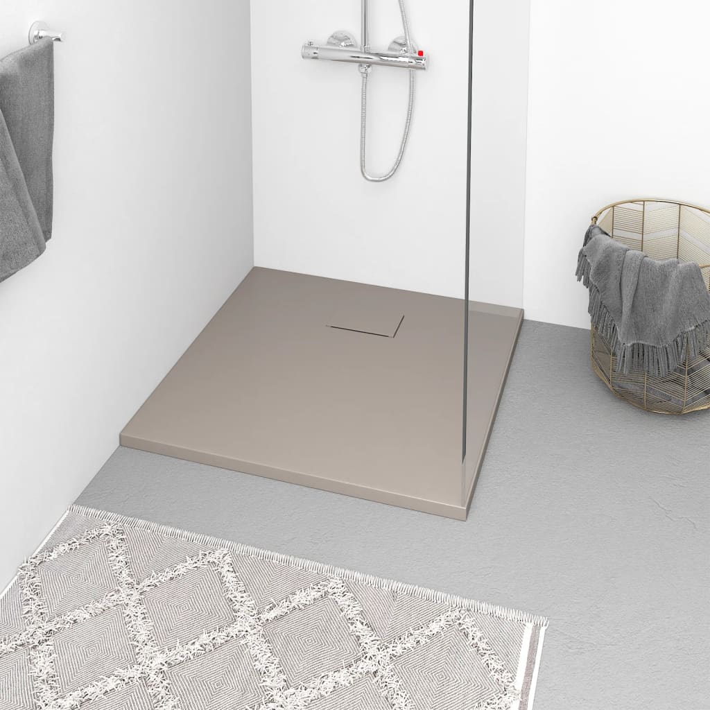Shower Base Tray SMC Brown 80x80cm - R and M Furniture