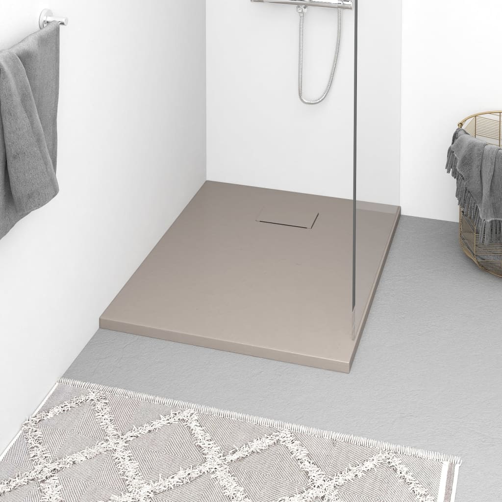Shower Base Tray SMC Brown 90x70cm - Design Hut