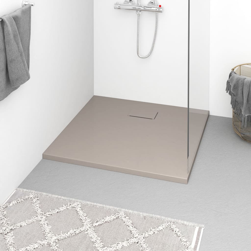 Shower Base Tray SMC Brown 90x80cm - Tyrell & Tyrell
