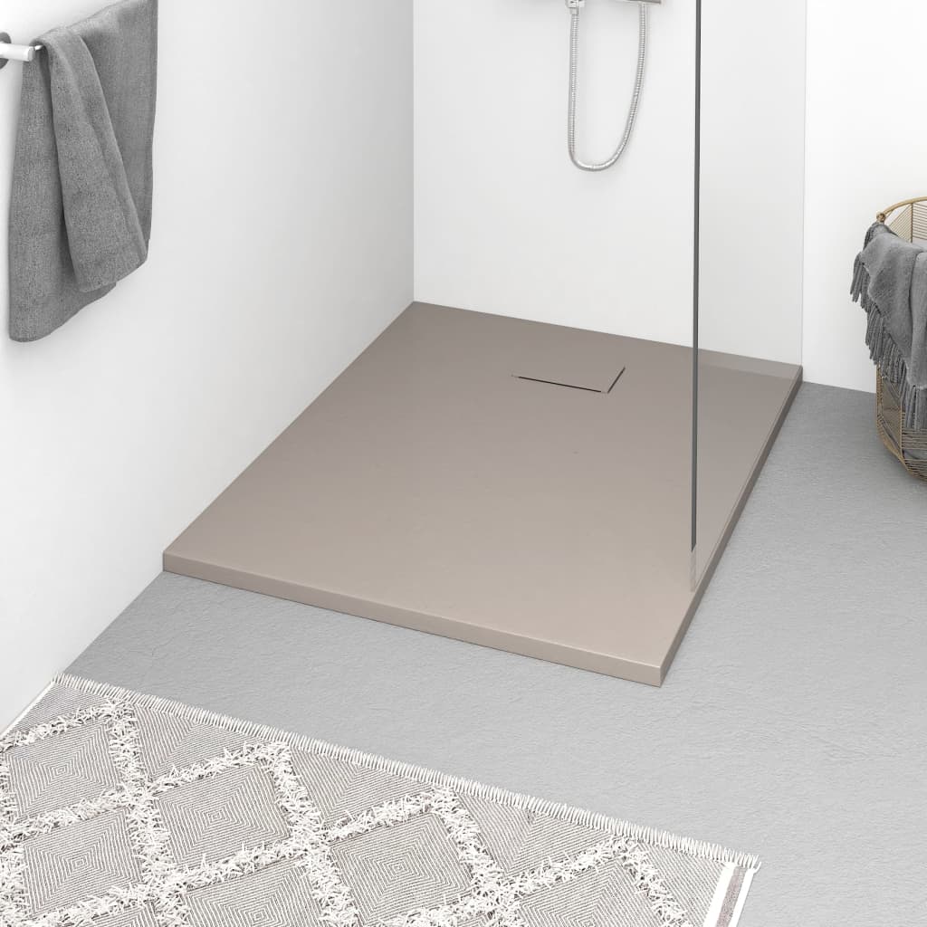 Shower Base Tray SMC Brown 100x80cm - Sid & Sam