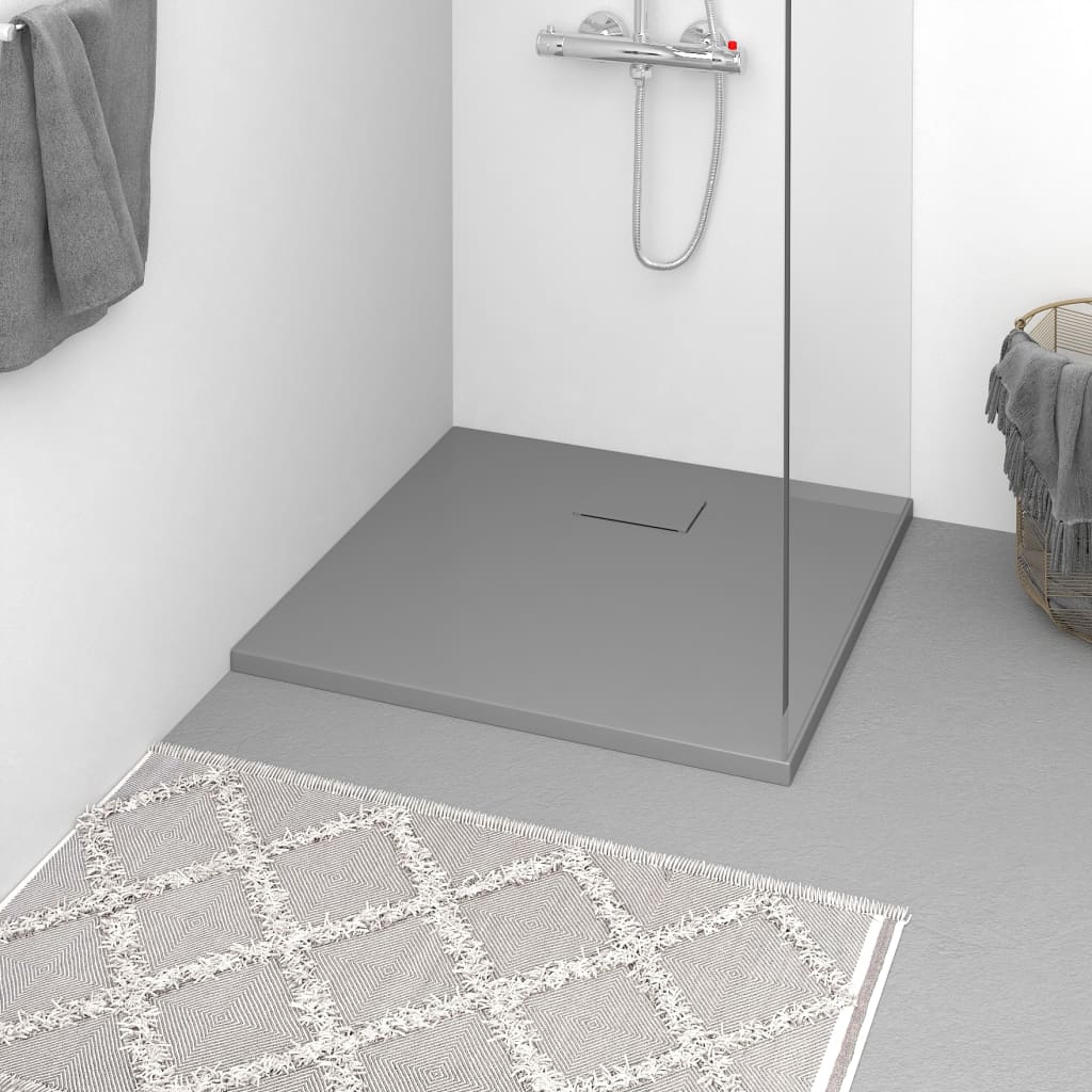 Shower Base Tray SMC Grey 80x80cm - Decor Base