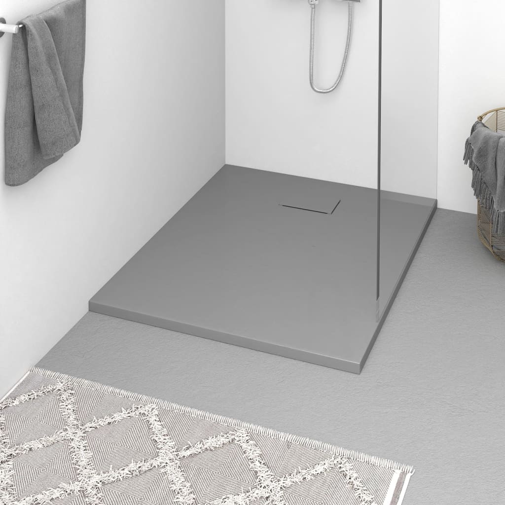 Shower Base Tray SMC Grey 100x80cm - Casper Homes