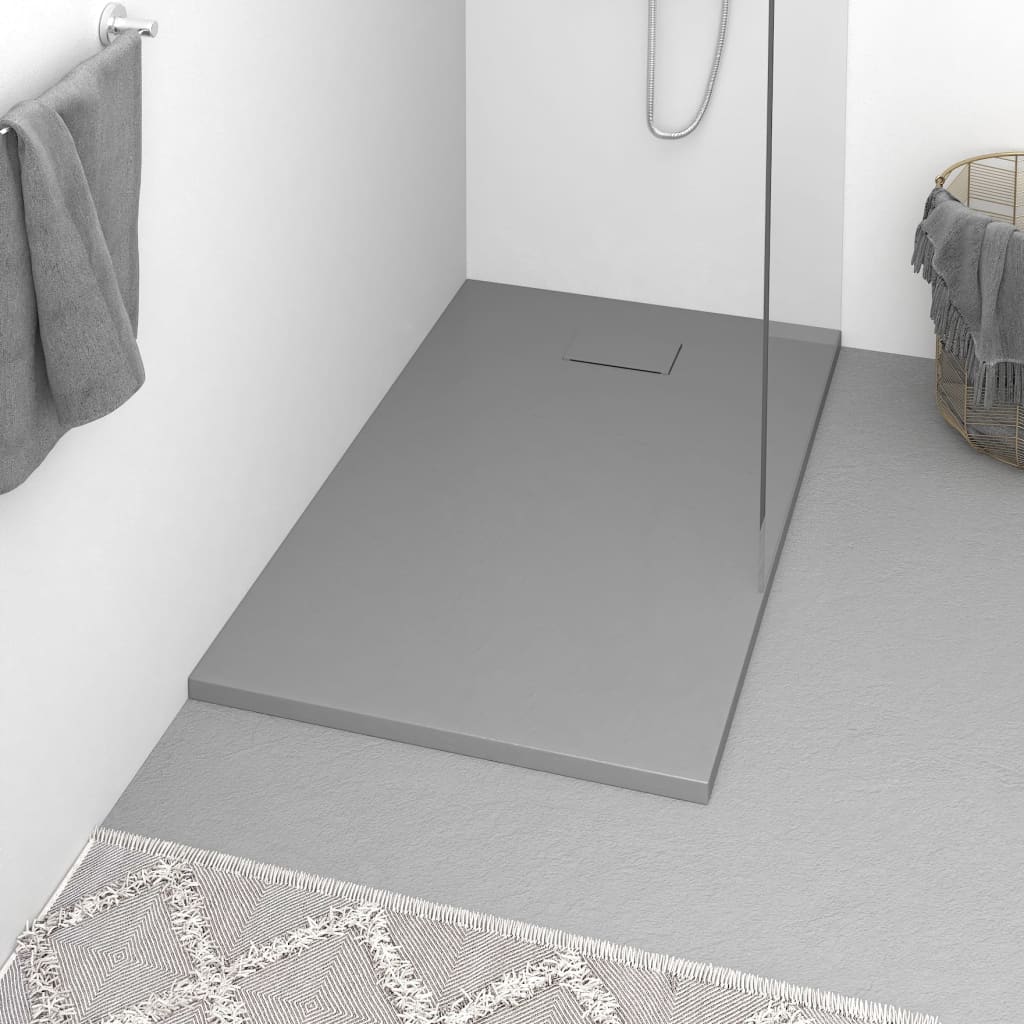 Shower Base Tray SMC Grey 120x70cm - All Things Good