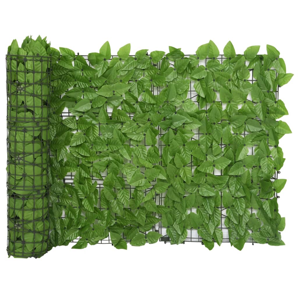 Balcony Screen with Green Leaves 500x75 cm - The Home Maker