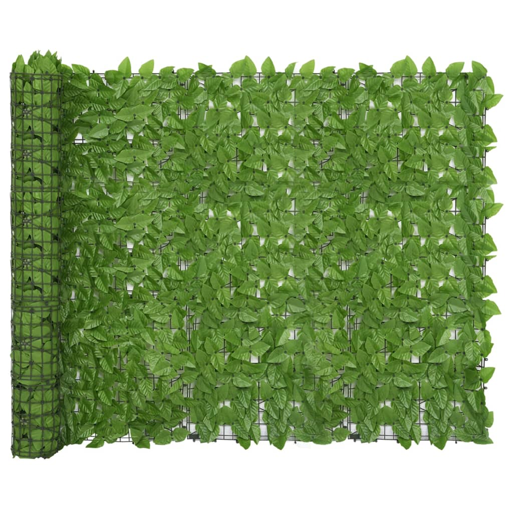 Balcony Screen with Green Leaves 300x150 cm - Casper Homes
