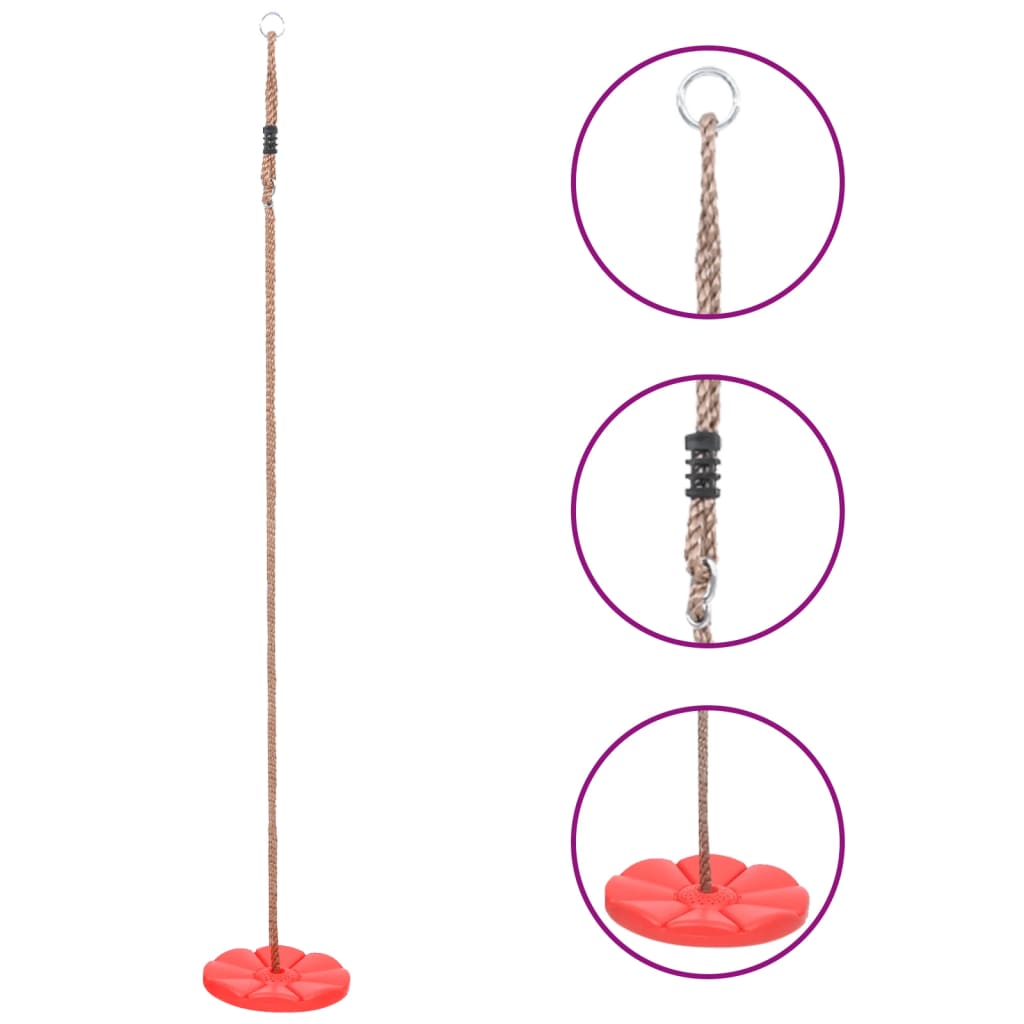 Plate Swing 200cm Red - Unbeatable Bargains