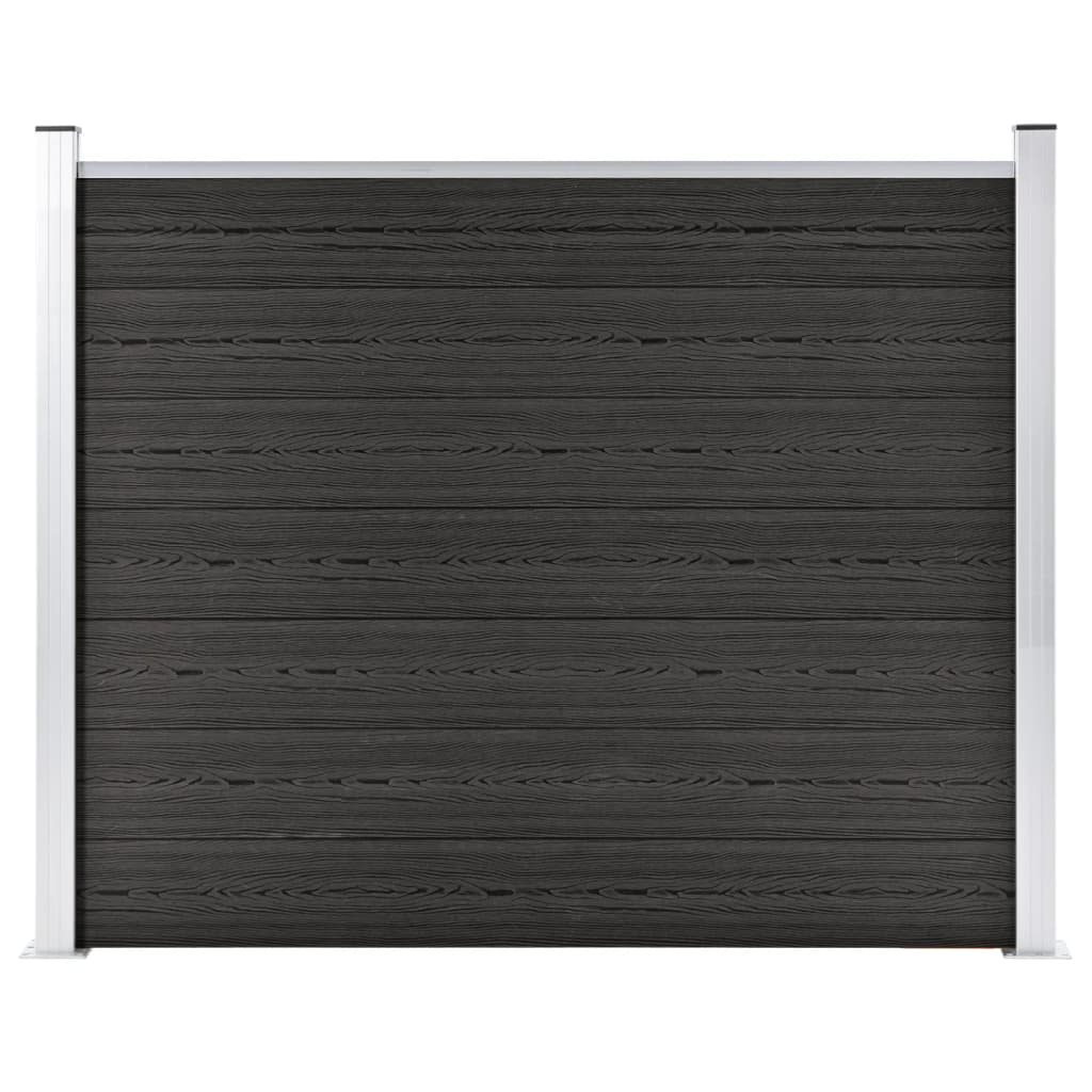 Fence Panel WPC 180x146 cm Grey - Design Hut