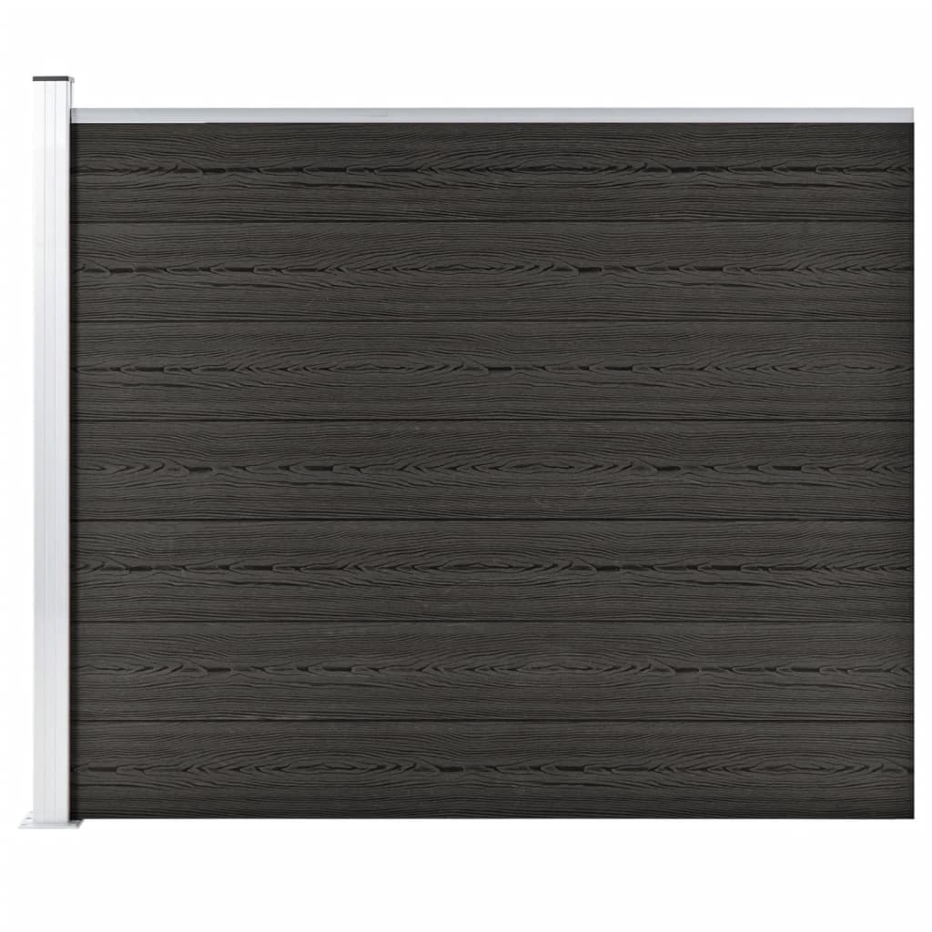 Fence Panel WPC 175x146 cm Grey - Millennium Furniture