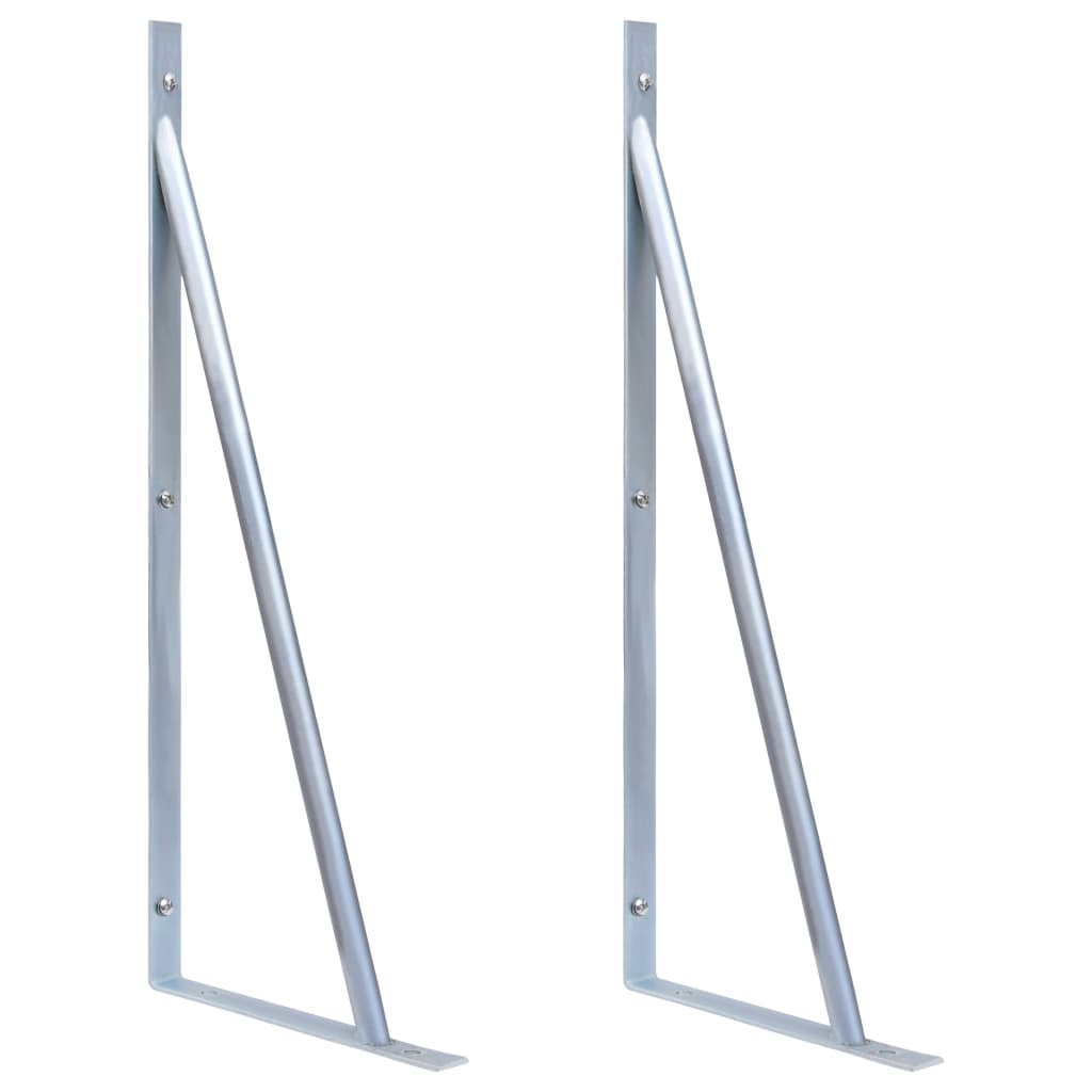 Support Brackets for Fence Post 2 pcs Galvanised Steel - All Things Good