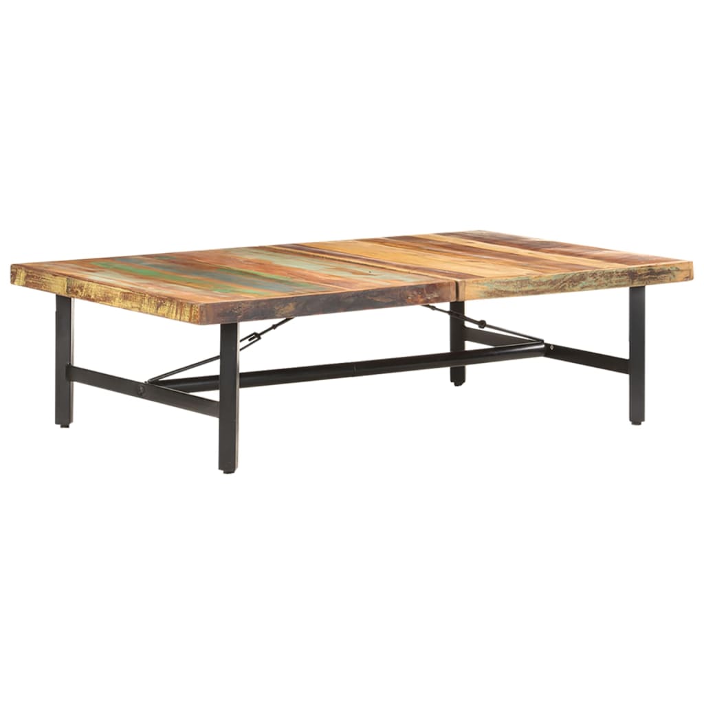 Coffee Table 142x90x42 cm Solid Reclaimed Wood - Merlin Deals