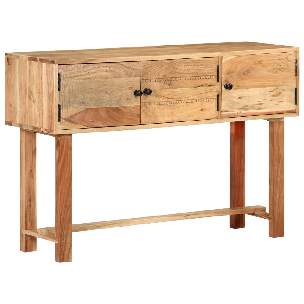 Sideboard 115x35x75 cm Solid Acacia Wood - Merlin Deals
