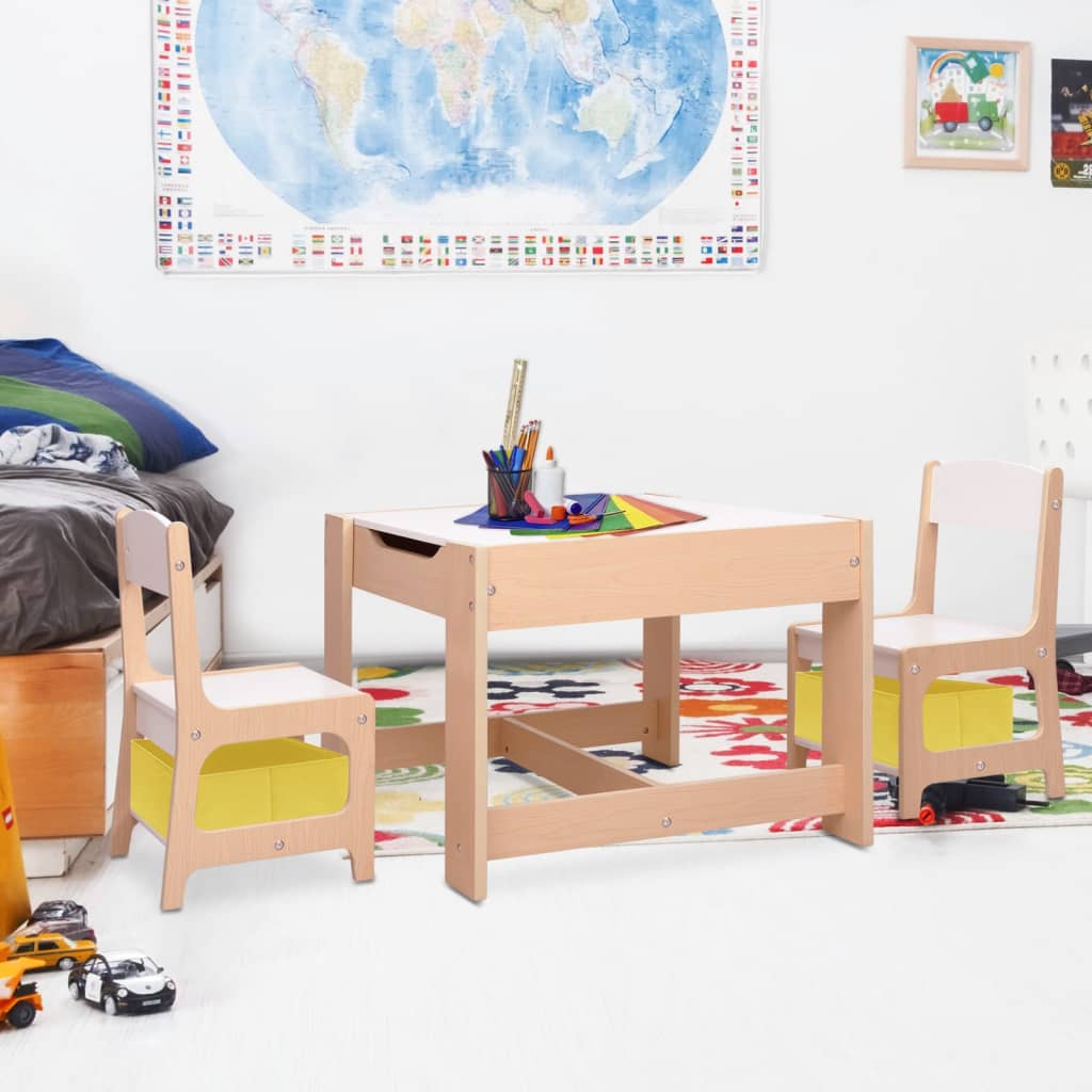 Children's Table with 2 Chairs MDF - Style and Chic