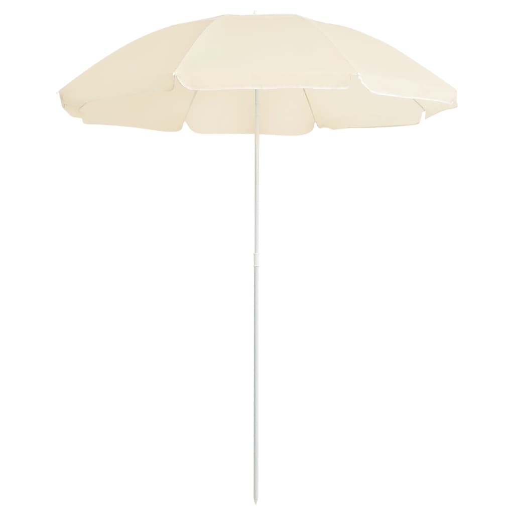 Outdoor Parasol with Steel Pole Sand 180 cm - R and M Furniture