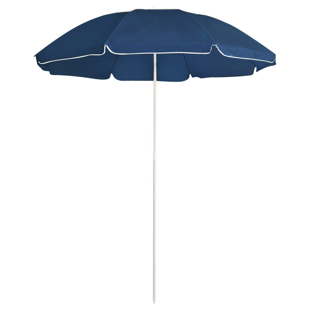 Outdoor Parasol with Steel Pole Blue 180 cm - Design Hut