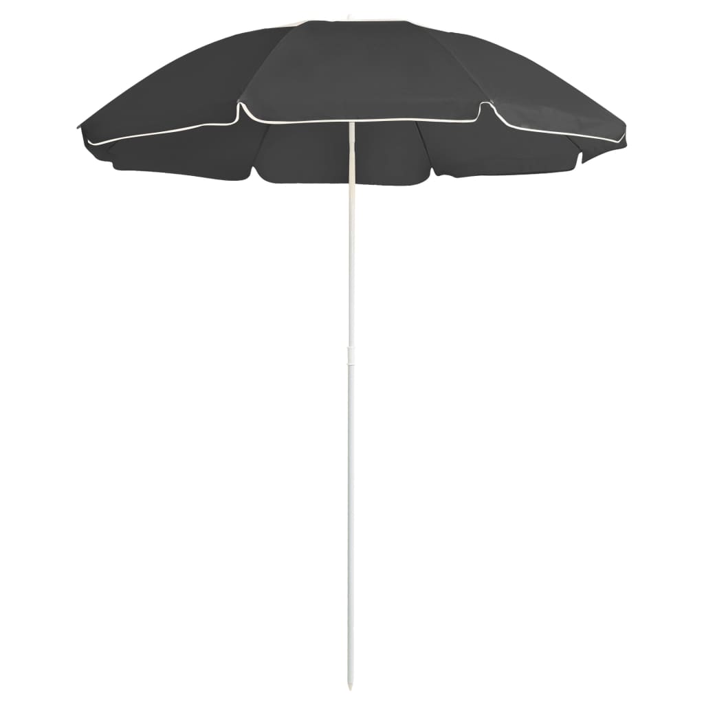 Outdoor Parasol with Steel Pole Anthracite 180 cm - R and M Furniture