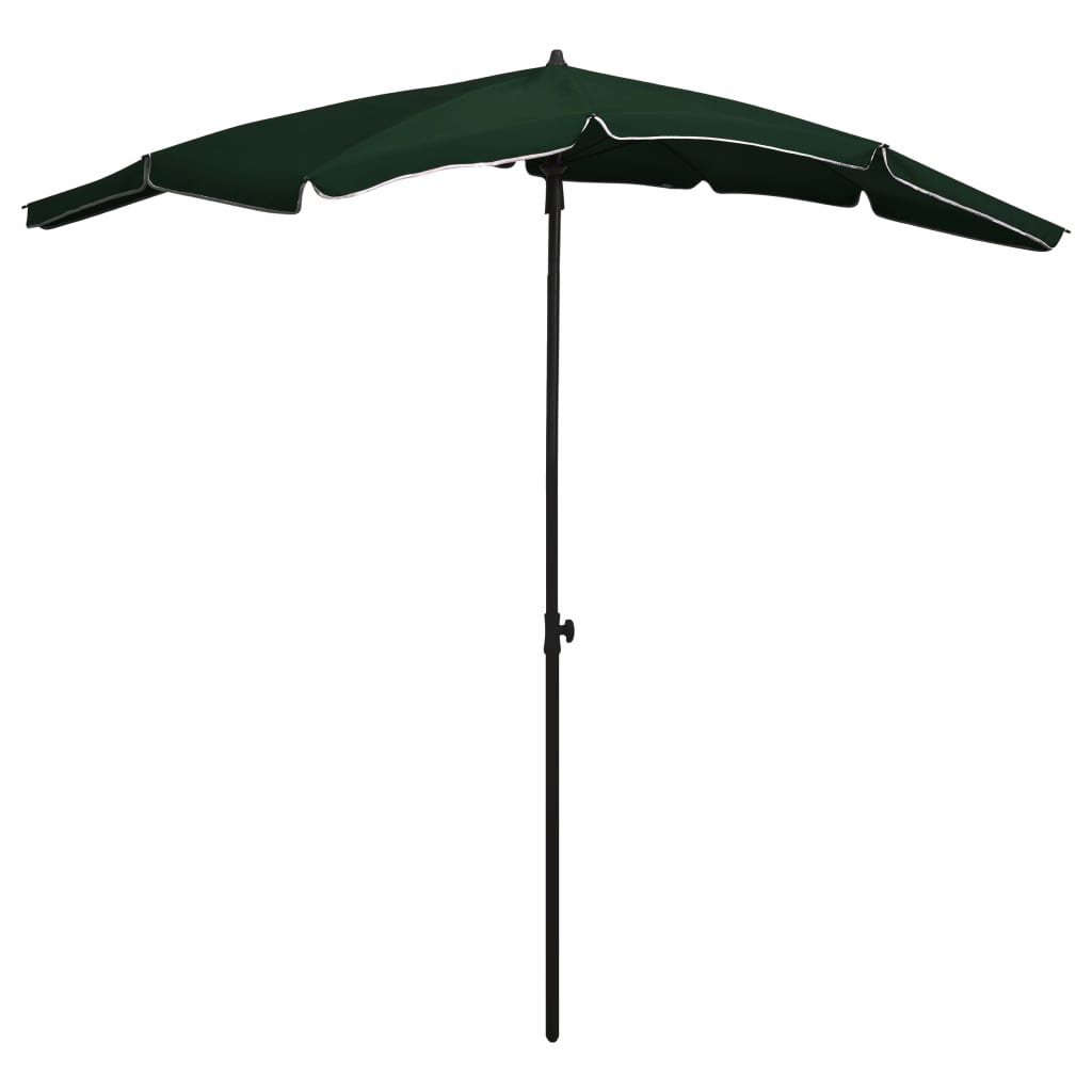 Garden Parasol with Pole 200x130 cm Green - Tyrell & Tyrell