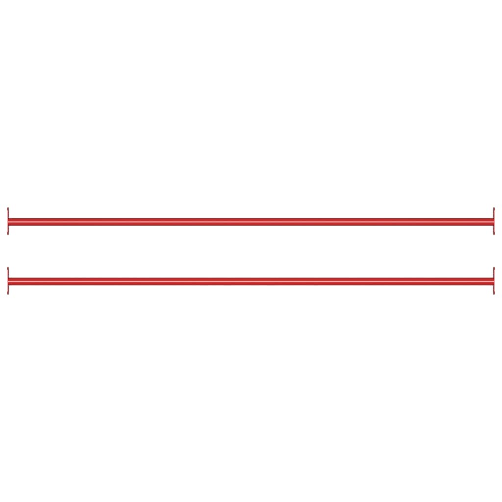 Turning Bars 2 Pcs 125cm Steel Red - Tyrell & Tyrell