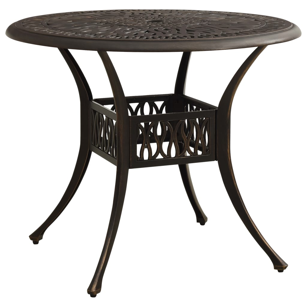 Garden Table Bronze 90x90x74 cm Cast Aluminium - Merkel Designers