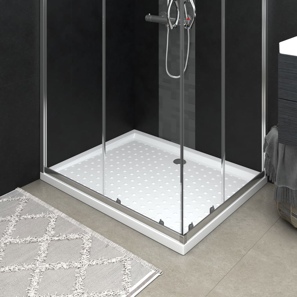 Shower Base Tray with Dots White 80x100x4cm - Merkel Designers