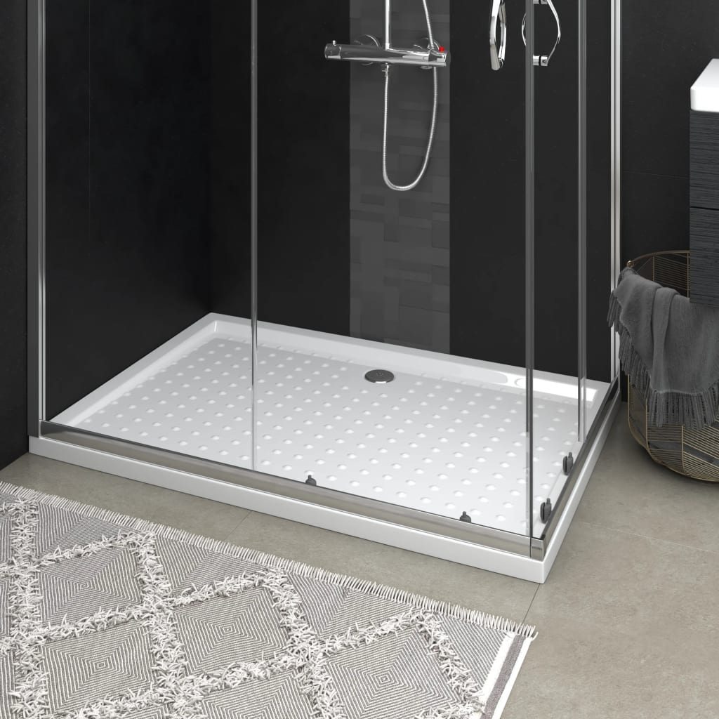 Shower Base Tray with Dots White 80x120x4cm - Millennium Furniture