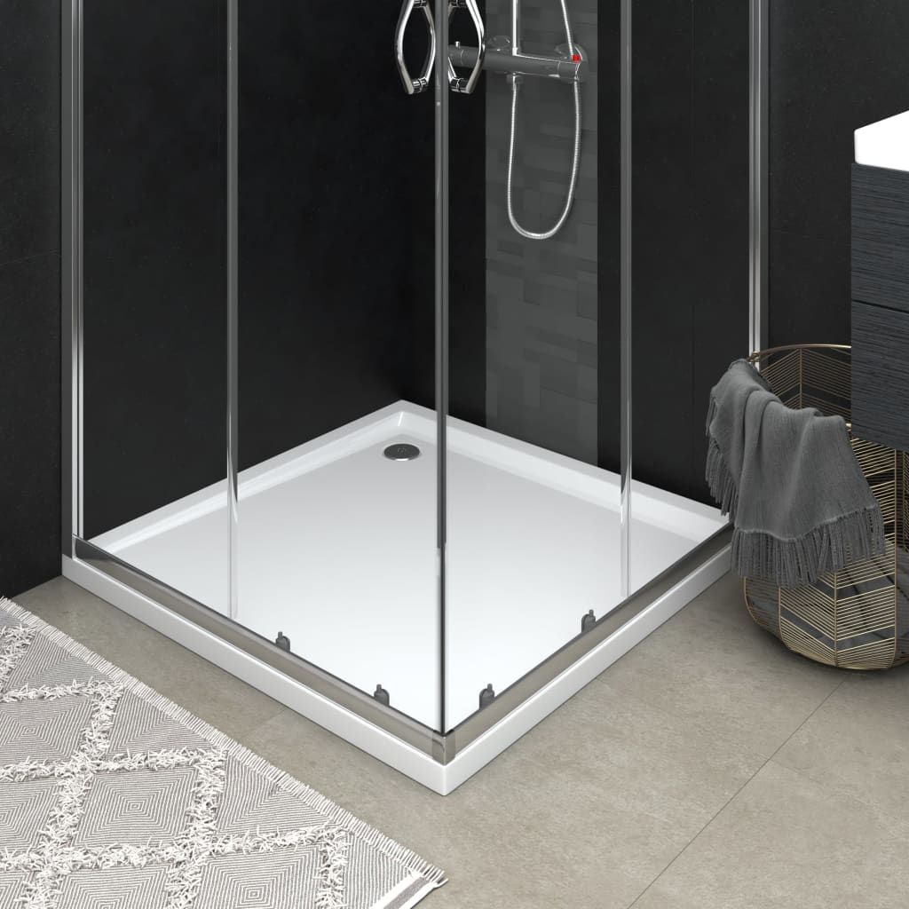 Square ABS Shower Base Tray 90x90cm - Merlin Deals