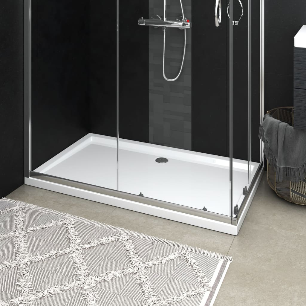 White Rectangular ABS Shower Tray - Brittle & Co