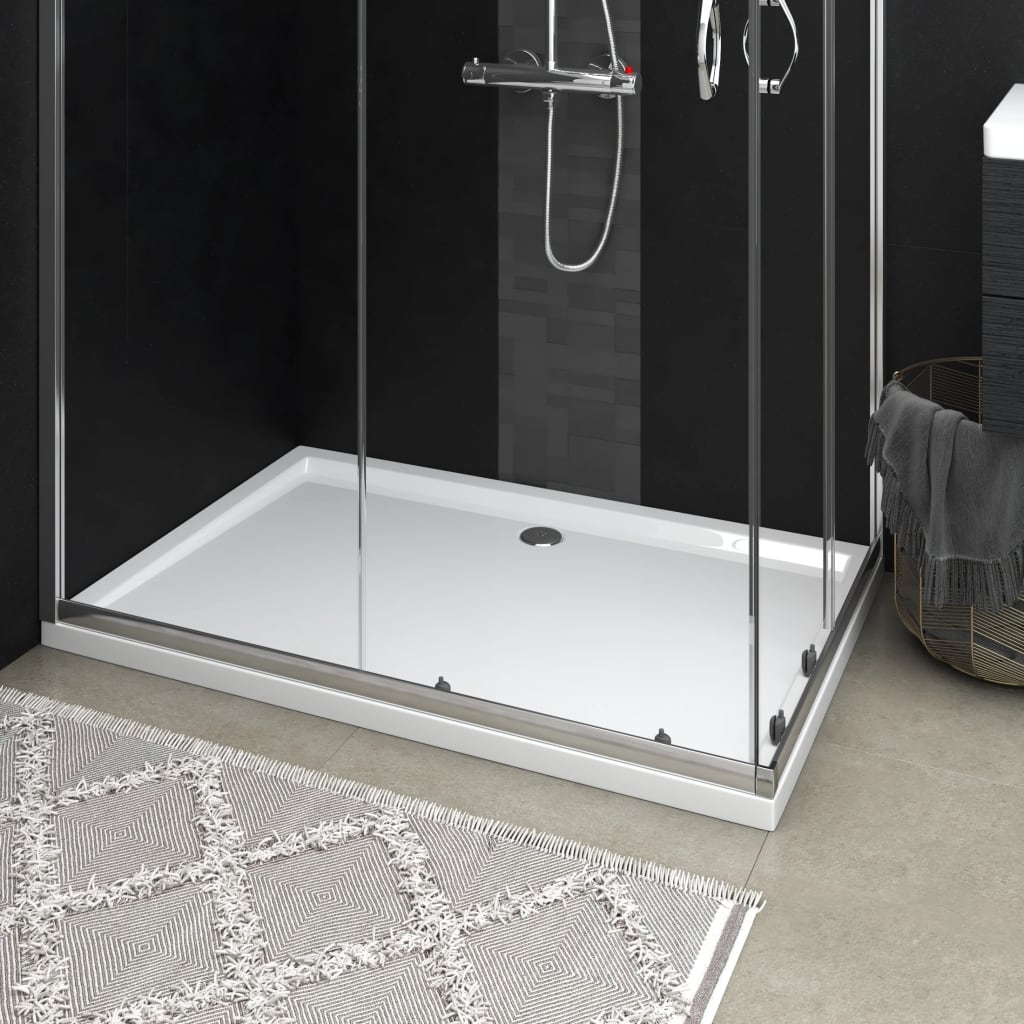 White Rectangular ABS Shower Tray - Merlin Deals