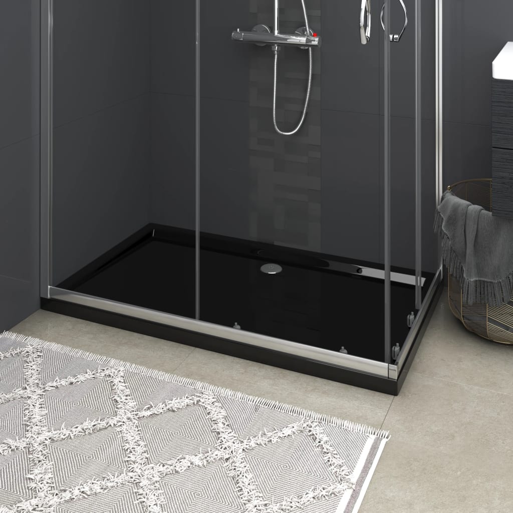 Black Rectangular ABS Shower Tray - Design Hut